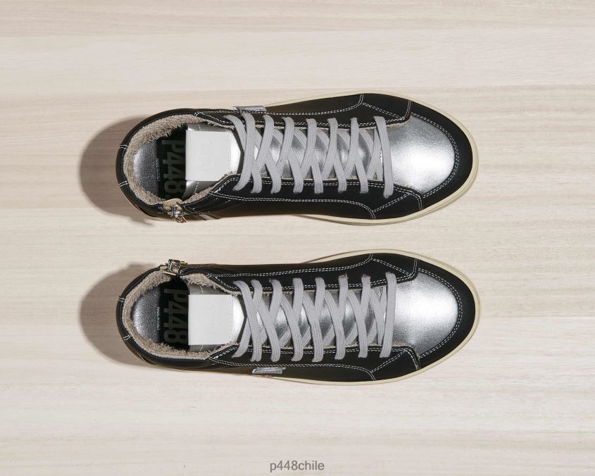 zapatos 8ZN2P0119 skate vegano manzana plata mujer P448