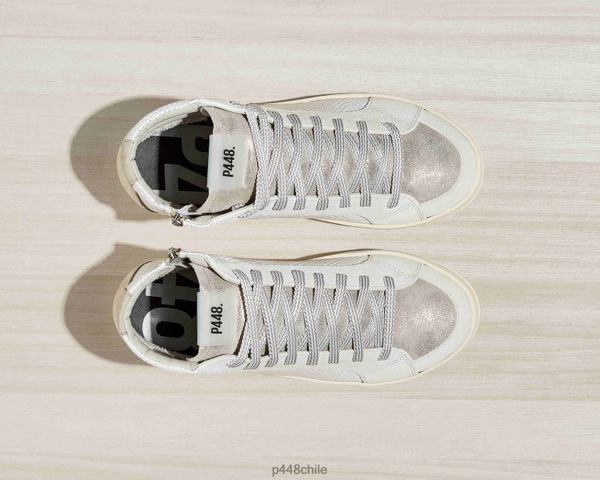 zapatos 8ZN2P0125 skate platino/trec mujer P448